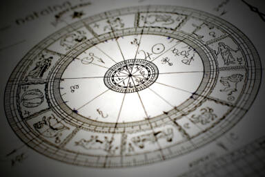 Tablero de astrología como ejemplo de pseudociencia