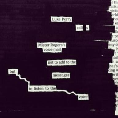 Ejemplo de poema encontrado Blackout