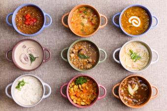 Sopas variadas de cocinas de todo el mundo